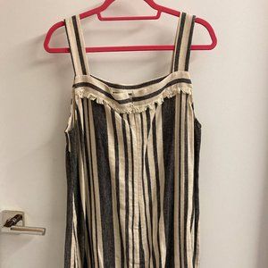 Whistles Blue and White Sleeveless Dress Size 12